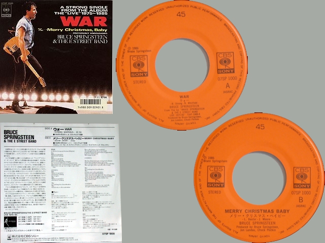 Bruce Springsteen - WAR / MERRY CHRISTMAS BABY
